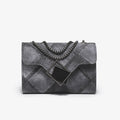 Color Ink Gradient kleine quadratische Tasche Persönlichkeit Rhombus geprägte Kette Umhängetasche