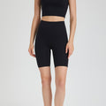 Nahtlose Yoga-Hose mit hohem Bund und Gesäßtasche, kurzer Schnitt, Pfirsich-Hüft-Push-up, Skinny-Sports-Leggings, keine sichtbaren Unterhosen