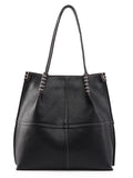 Tragetasche mit großem Fassungsvermögen, einfache Damenhandtasche mit Nähten, Umhängetasche, stilvolle Handtasche mit guter Textur