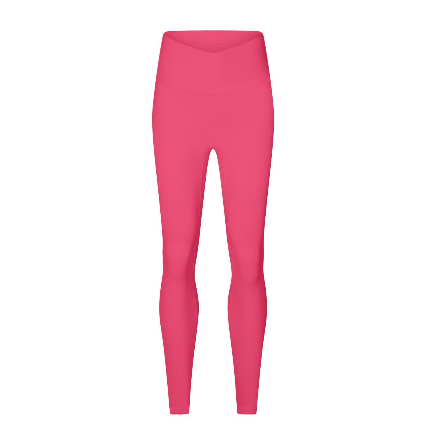 Nahtlose Unterwäsche ohne Tragegefühl Einteilige Yoga-Hose Formgebend Nude-Feel Gesäßtasche Peach-Po Hochtaillierte Skinny Trainingshose