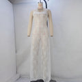 Women Clothing Spring Summer Lace Transparent Sexy Sling Dress Women Dress High-Grade Beach Party Sexy