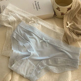 New Cream Girl Underwear Solid Color Seamless Quick-Drying Lace Sexy Ultra-Thin Summer High-End Thin Mask Shorts SHOPEZRA L.L.C.