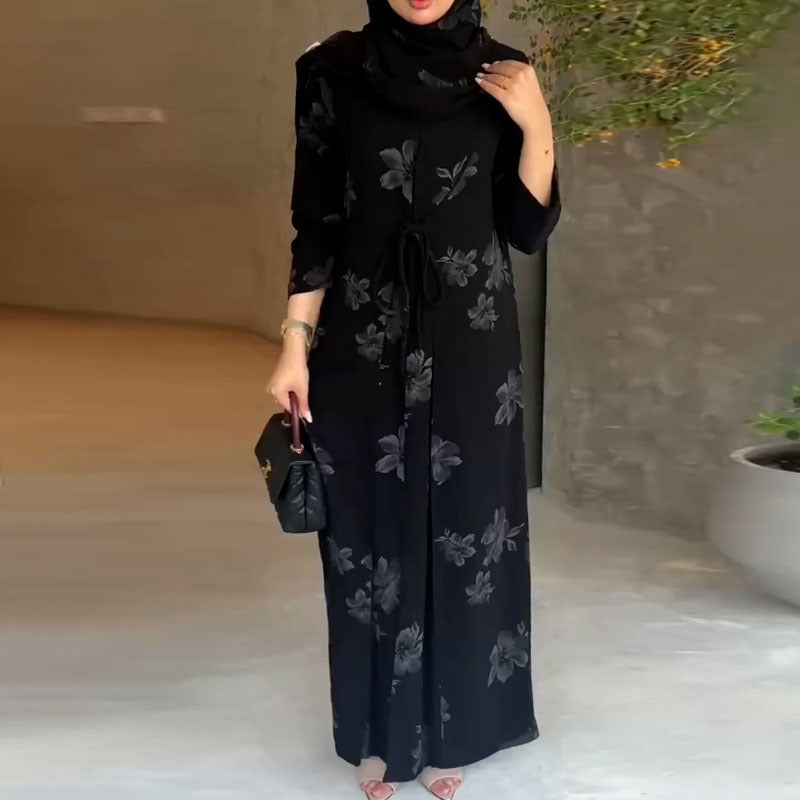 Erschwinglicher Luxus Schlicht Anmutig Schlankmachend Eleganter Floral Trenchcoat – Charge Außenmaterial