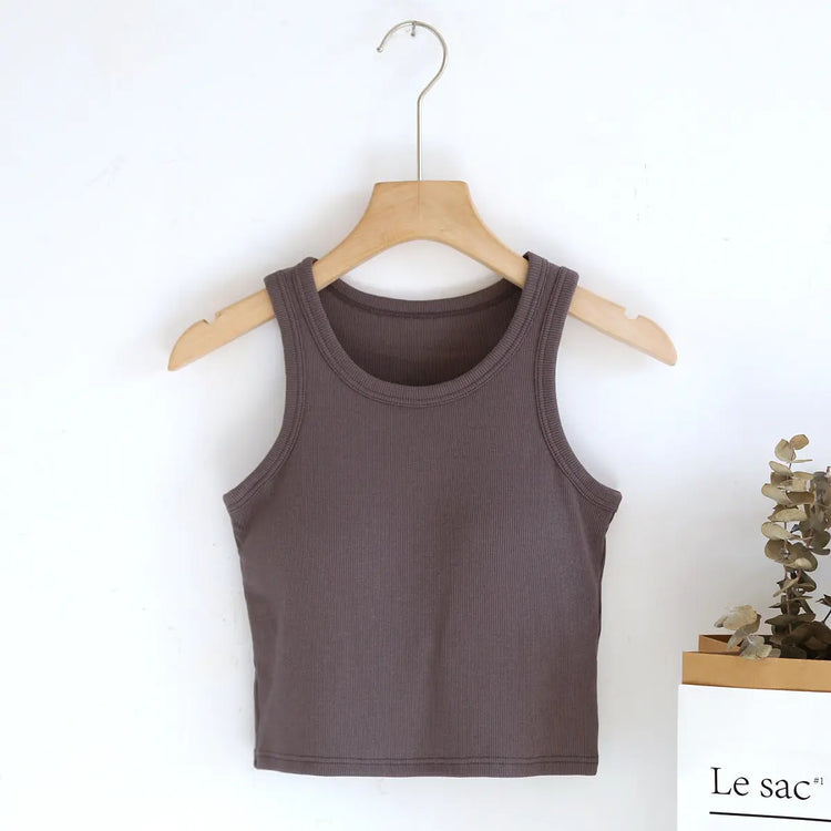 Short vest with chest pad women&