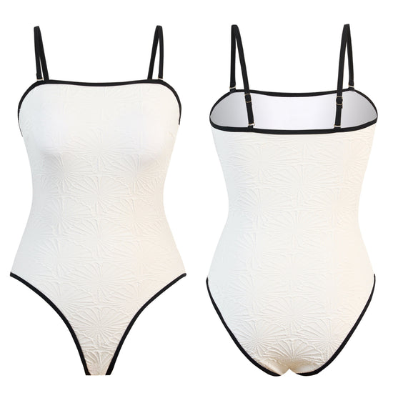 Einfarbiger Bikini-Einteiler Badeanzug Europa und die Vereinigten Staaten Amazon AliExpress einfarbiger, sexy, geraffter Tanga Badeanzug Europa und die Vereinigten Staaten
