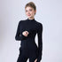 Zipper Sportswear Jacket Women Puffy Pocket Slim Fit Warm Slim Look Running Training Yoga Workout Long Sleeve by Wanita Store