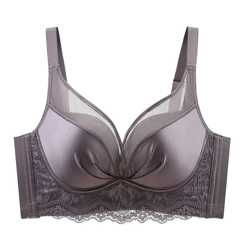 Seamless Satin Mesh Underwear Women&