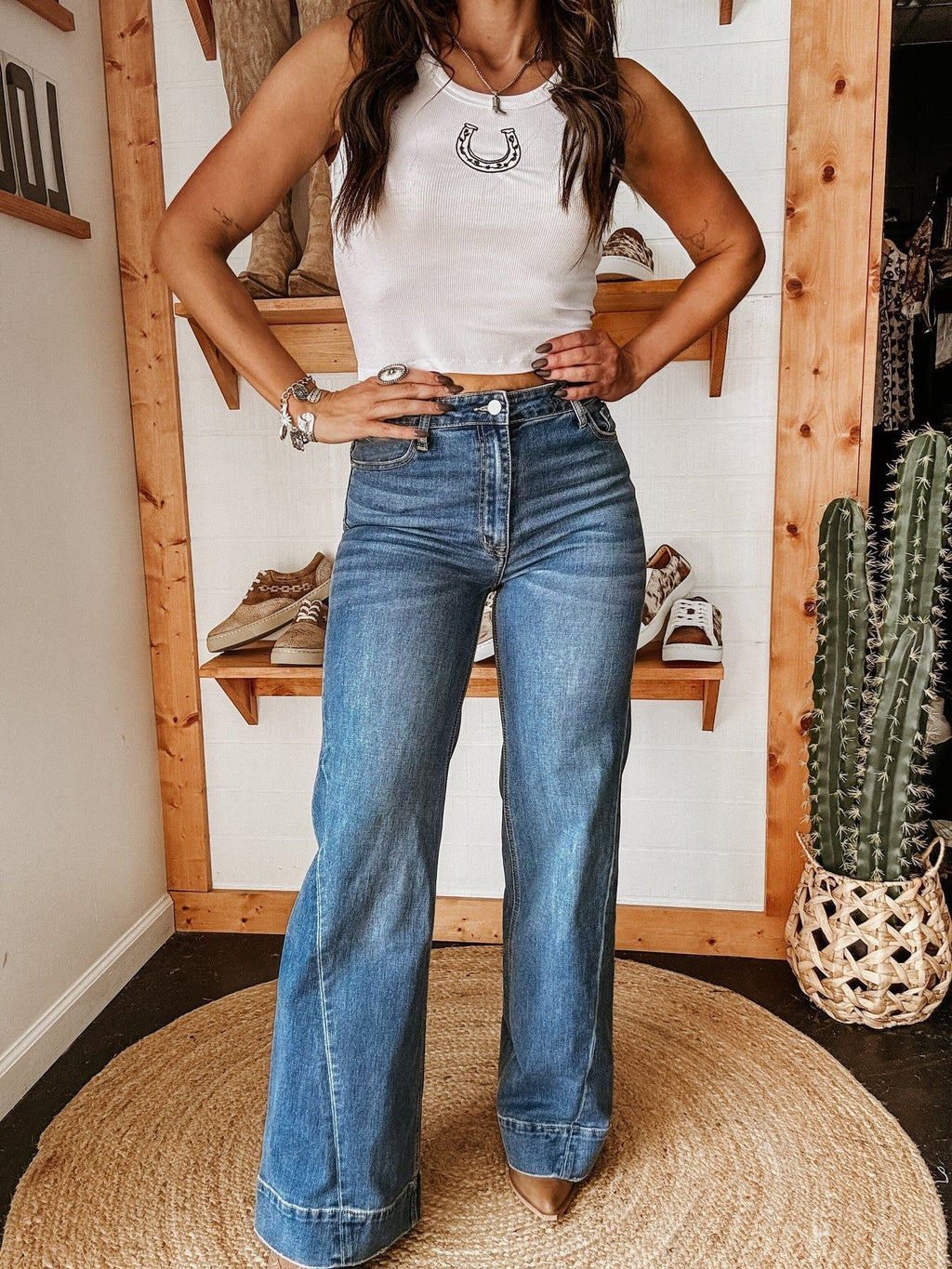 Herbst Winter Damenbekleidung Street Version Gewaschene Elastische Straight Jeans