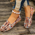 Arrival Color Matching Cloth Surface Lazy Flat Pumps Women Ethnic Low Cut Breathable Lazy Work Shoes