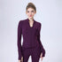 Zipper Sportswear Jacket Women Puffy Pocket Slim Fit Warm Slim Look Running Training Yoga Workout Long Sleeve by Wanita Store
