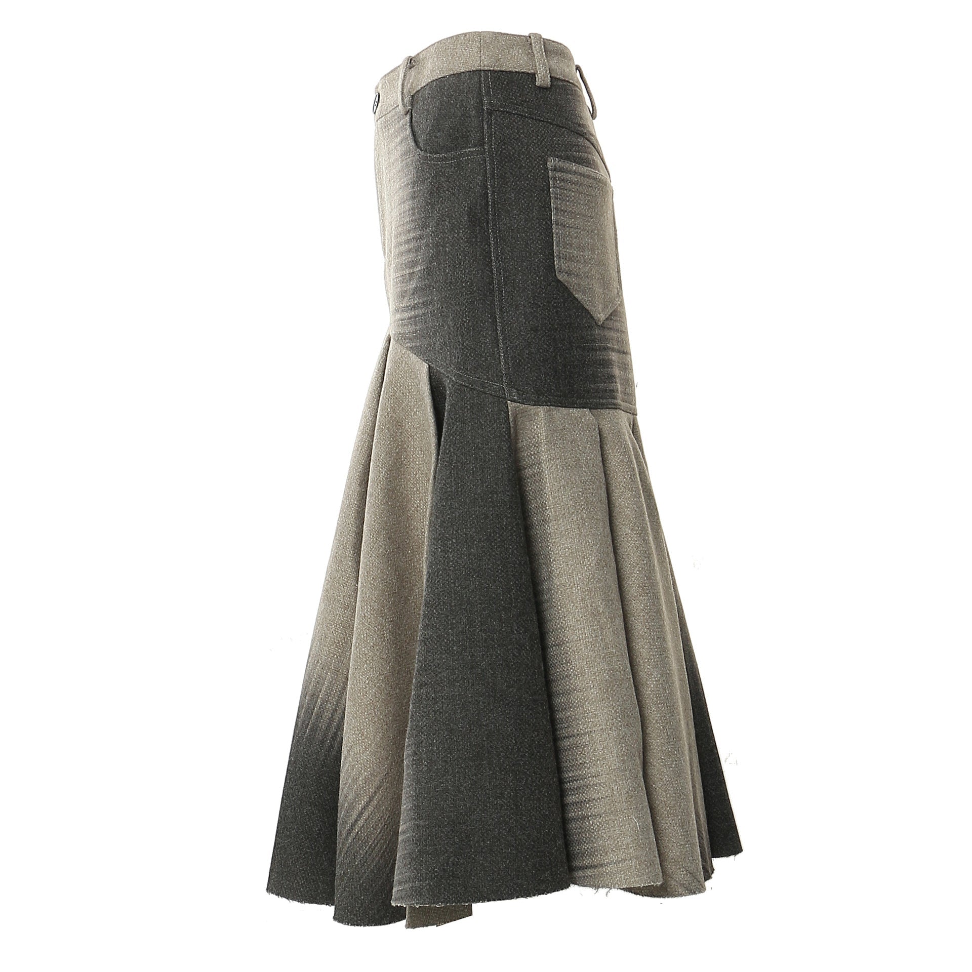 Herbst Winter Positionierungsdruck Personalisierter Wollschlanker Fishtail Rock Damen