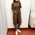 Sportliche Freizeitkleidung für Damen Frühling Herbst Jugendlich Aussehend Modisch Dreiteiliges Set
