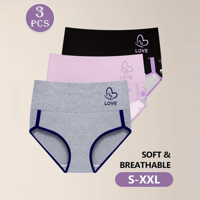 Plus size women's hip briefs by SHOPEZRA L.L.C., featuring cross-border Europe and US fashion stitching in four pairs.