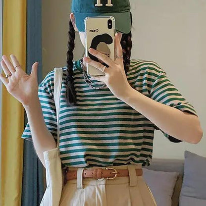 2023 New Salt Sweet Wear Age Reducing College Style Lively Slimming Slight Fat Sister Two-piece Suit Summer by Dropshipman