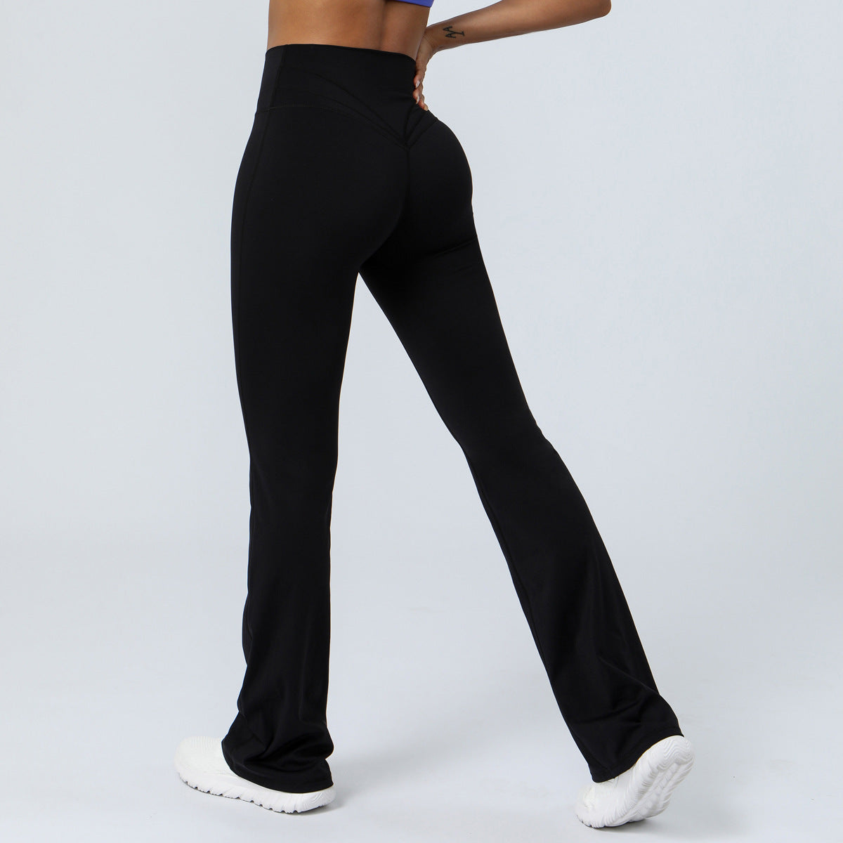 Nude Feel Tight Dance Weite Beinhosen Hüfthebe Hohe Taille Freizeithosen Flared Pants Fitness Sport Yoga Hosen Damen