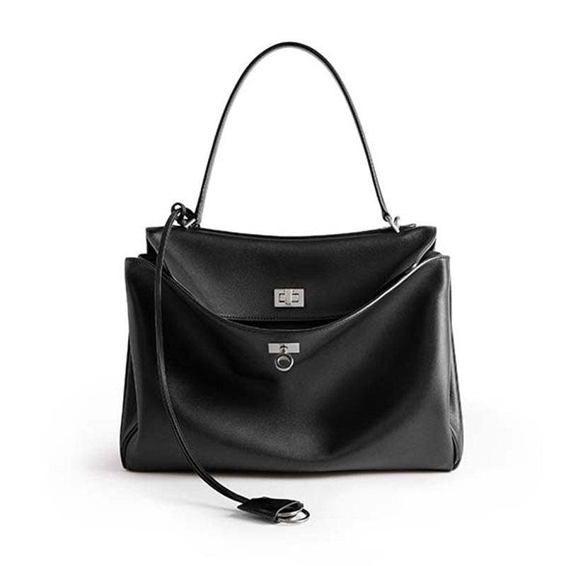 Echte Ledertasche für Damen, Rodeo Bag, Große Kapazität, Office Tote, tragbare Umhängetasche für Damen