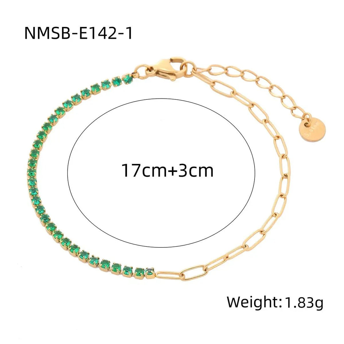 Arrival Rainbow Color Fine Diamond Titanium Steel Bracelets Women Exquisite Small Qiaoyi Row Full Diamond Stainless Steel Jewelry by Wanita Store