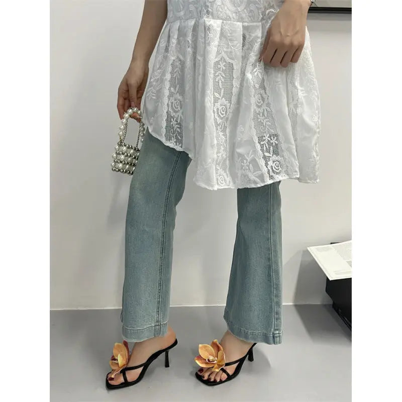 2025 Summer European and American New Fashion High-Heeled Sandals Thong Sexy Elegant Women&