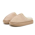 Baotou Fluffy Pantoffeln Herbst Winter Ethnische Baumwollhausschuhe Männer Frauen Paar Warme Gummi-Dicksohlen-Baumwollpantoffeln