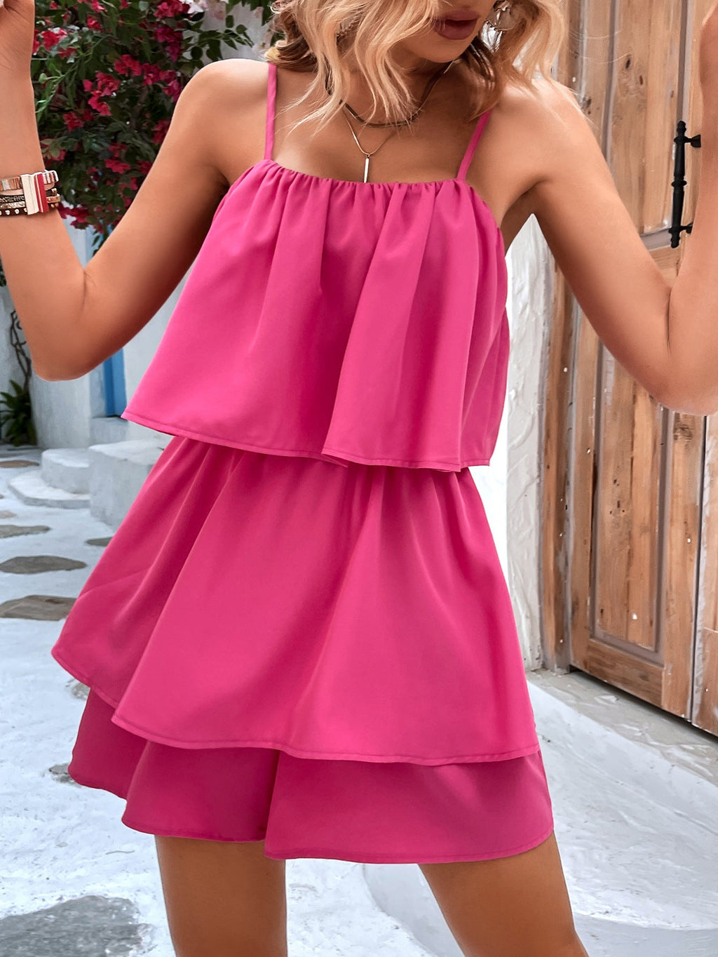 Damen Sommer Ärmelloser Träger-Overall