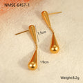Minimalist Normcore Water Drop Geometric Abstract Niche Design Earrings Long High Grade Light Luxury Earrings