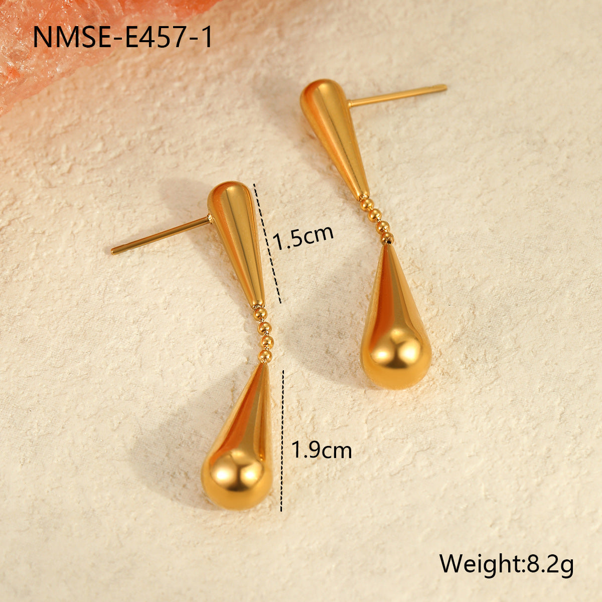 Minimalist Normcore Water Drop Geometric Abstract Niche Design Earrings Long High Grade Light Luxury Earrings