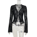Herbst Chiffonhemd Klassisch Elegant Slim Fit Plissiert Glockenärmel Top für Damen