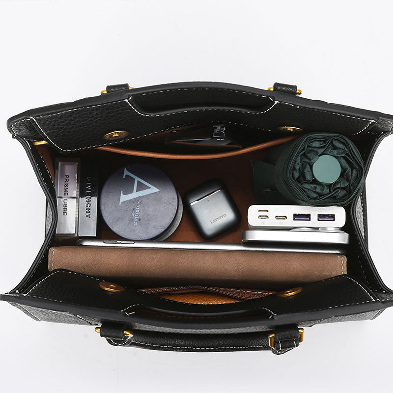 Damen Handtasche Einfache Stylische Tasche Große Kapazität Bürotasche Damen Schulterhandtasche