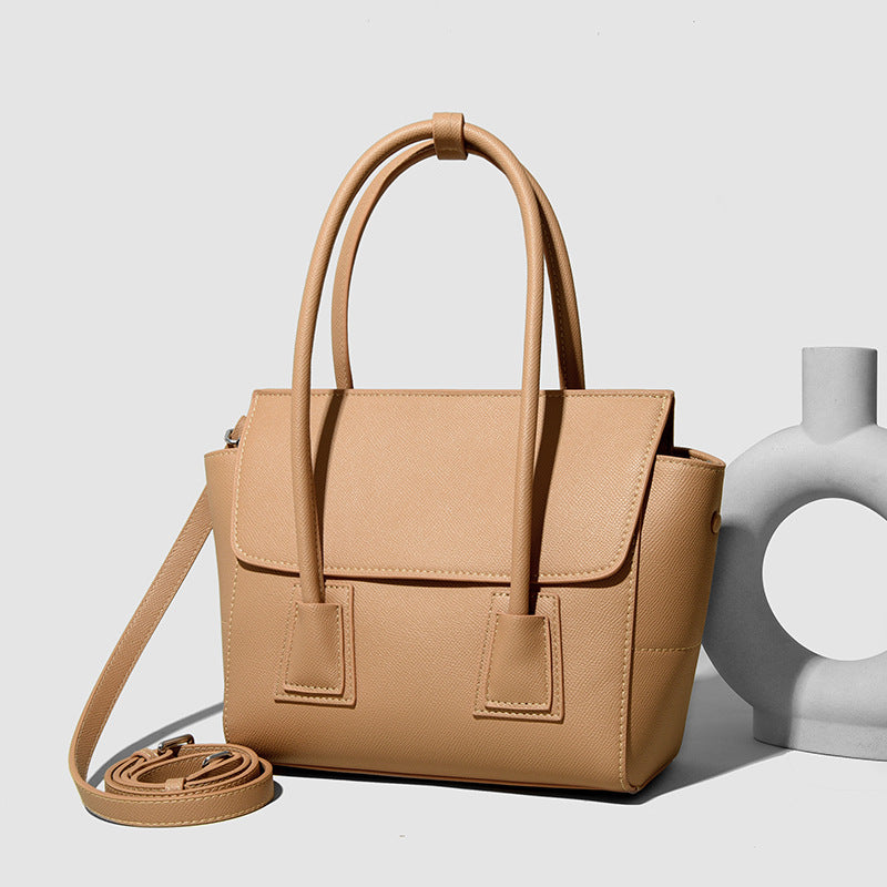 Handtasche Lächeln Gesicht Tasche Hochwertige Große Kapazität Bürodame Tasche Einfache Textur Schulter Messenger Bag für Frauen
