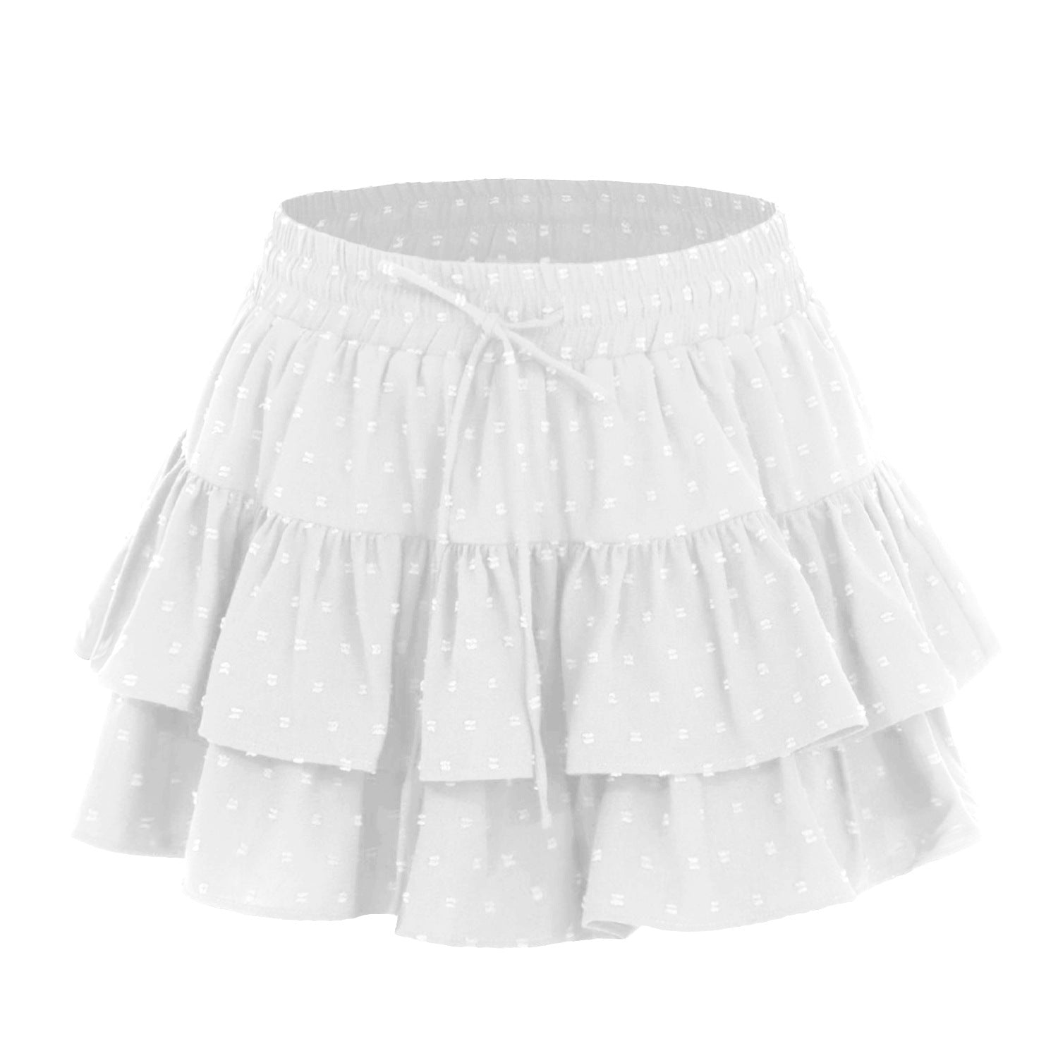 Damen-Schnürrock, verstellbar, Sport-Kleiderschrankfehlfunktion vermeidend, hohe Taille, elastische Hosenrock