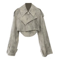 Herbst Winter Camouflage Druck Tinte Druck Mantel Trenchcoat Rock Freizeitanzug