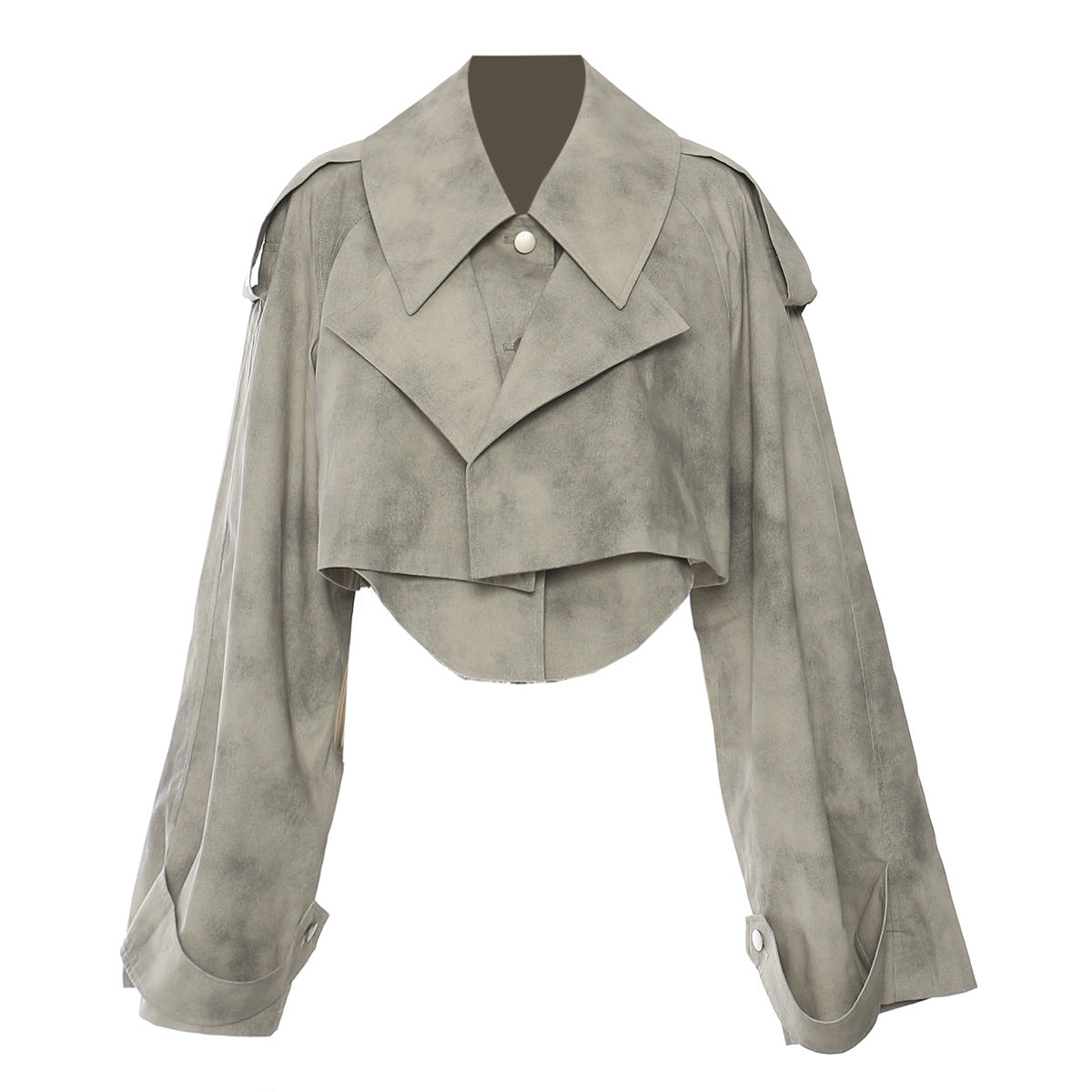 Herbst Winter Camouflage Druck Tinte Druck Mantel Trenchcoat Rock Freizeitanzug