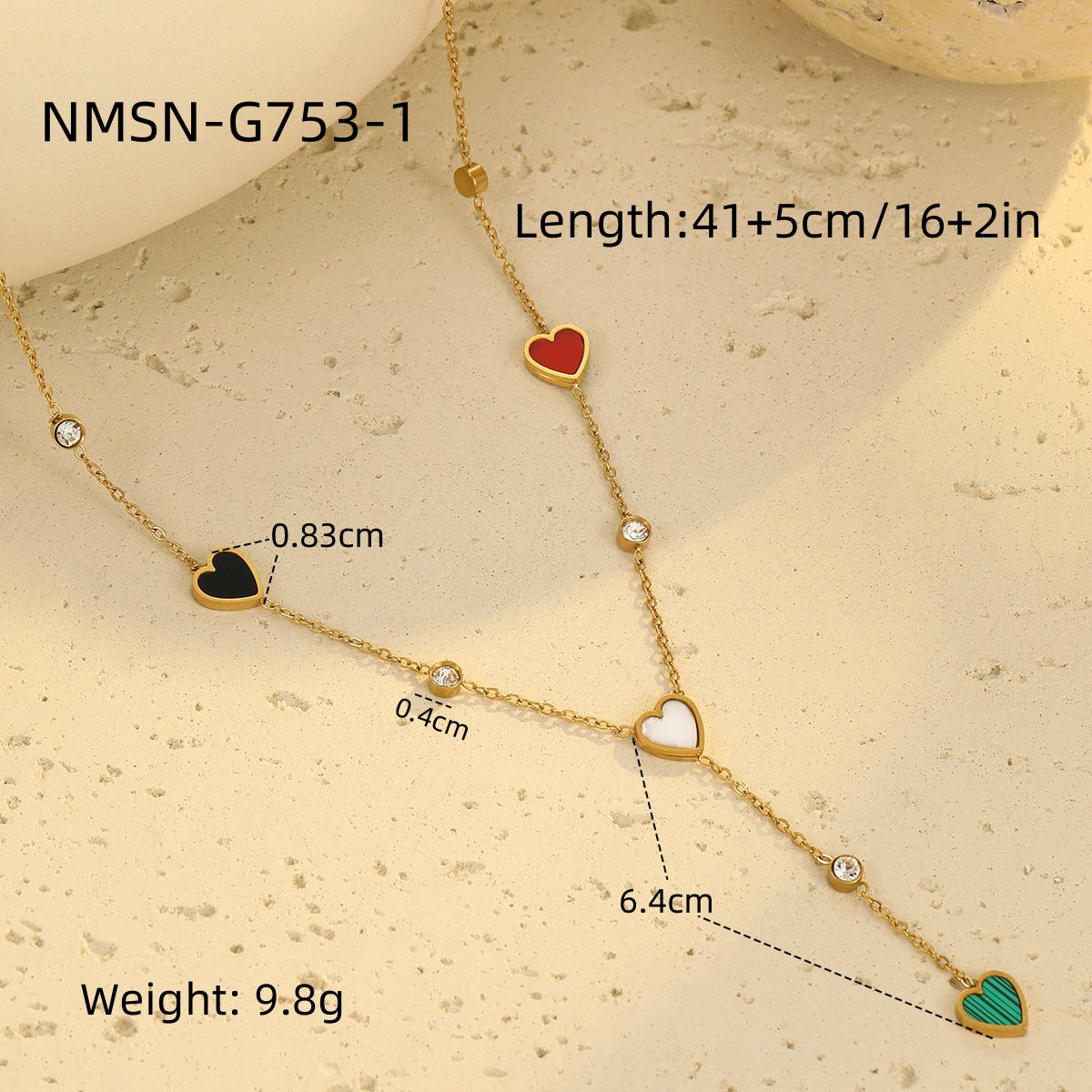 Light Luxury Minority Necklace High Grade Tassel Heart Clavicle Chain Heart Shaped Stainless Steel Necklace Neck Accessories Women