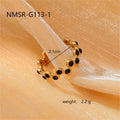 Unique Titanium Steel Ring Light Luxury Design Stainless Steel Ring Bracelet