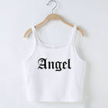 Damenbekleidung Angel Kurze schmal geschnittene Camisole