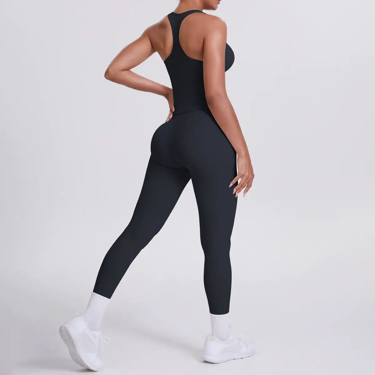 Brushed H Shaped Beauty Back Sports Vest Pants Tight Quick Dry Casual Running Fitness Yoga Wear Women by Wanita Store