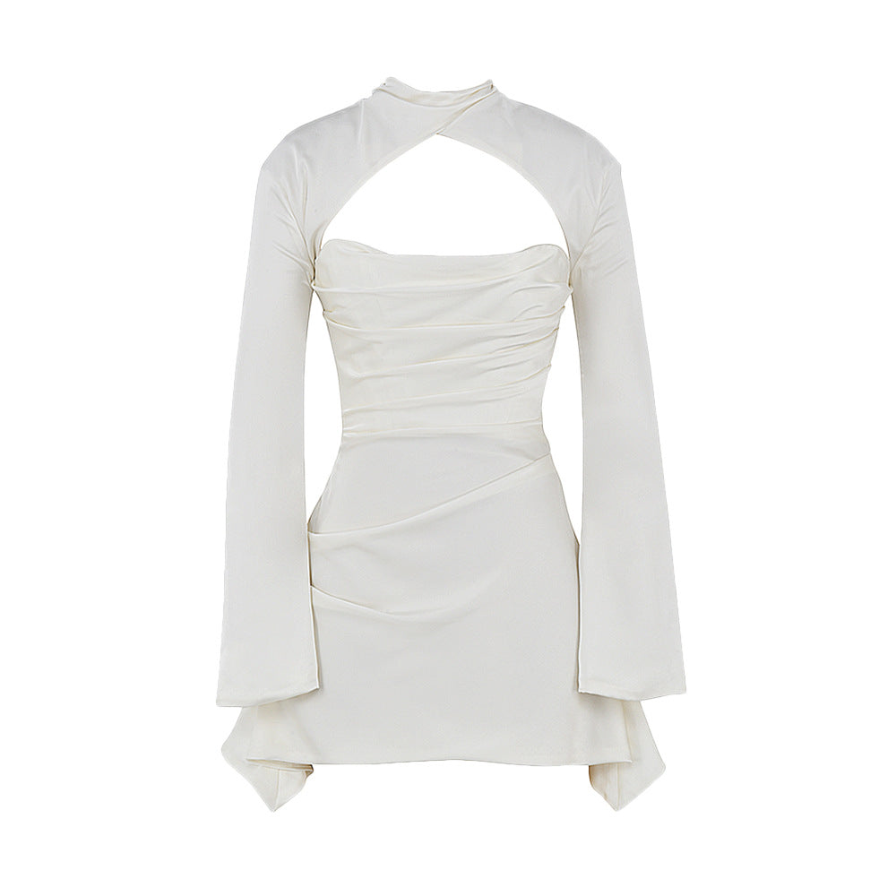 Sommer figurbetont sexy rückenfreies, ausgehöhltes, hochqualitatives Damenkleid
