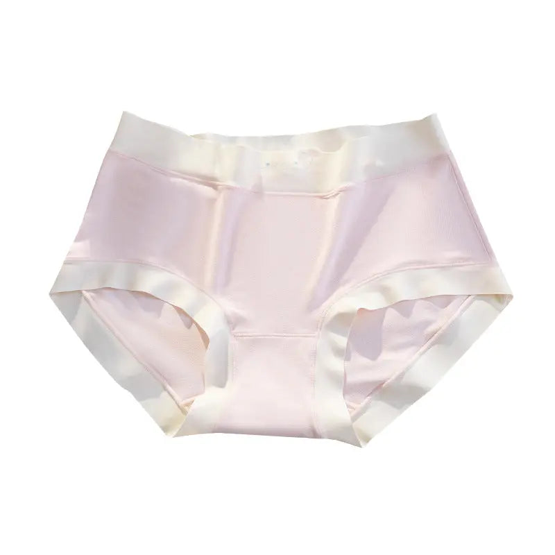 Naked feeling Series ~ seamless ladies underwear mulberry silk crotch ladies underwear waist comfortable breathable briefs women SHOPEZRA L.L.C.