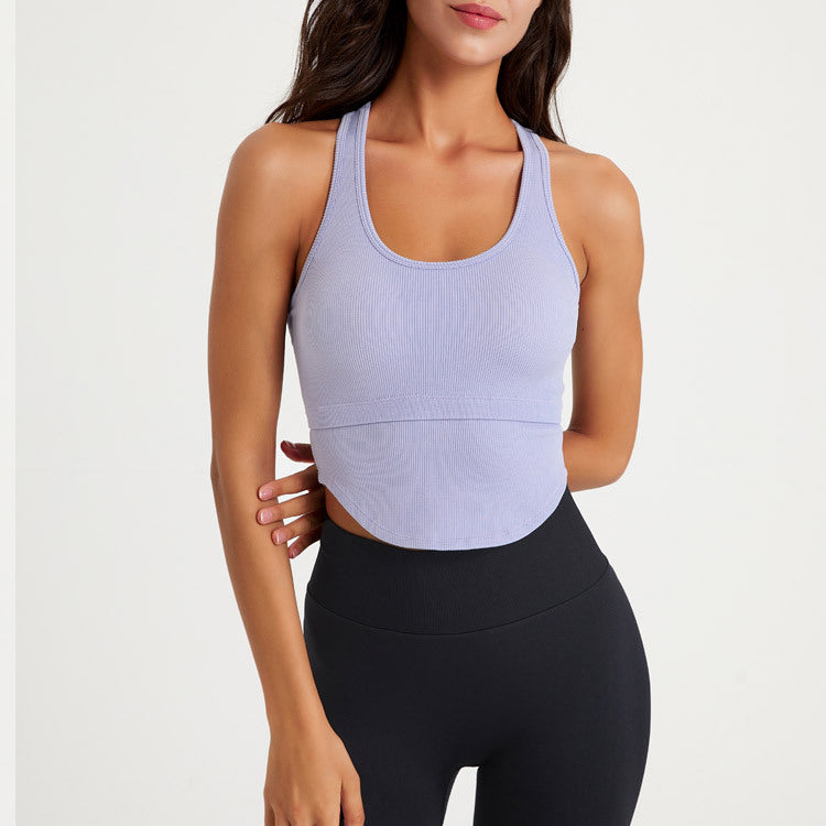 Stoßfester Push-up-Sport-BH mit hoher Festigkeit, Running Fitness Yoga BH, Damen-Weste