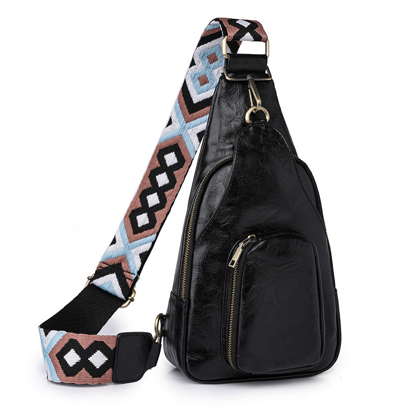 Weiche Leder Brusttasche Retro Damen Crossbody Bag