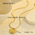 Valentine Day Bubble Love Stainless Steel Earrings High Grade Peach Heart Titanium Steel Necklace Women