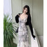 Elegant Socialite High Waist Sling dress Summer 2023 New French Backless Design Chic Midi Dress SHOPEZRA L.L.C.