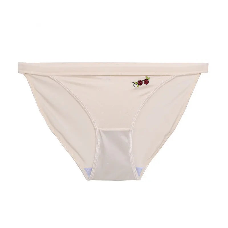 Noble and Elegant European and American Court Noble Satin Ladies Underwear Ice Silk Rose Embroidered Underwear for Women SHOPEZRA L.L.C.