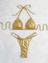in stock 2024 Europe and the United States new sexy bright thong bikini swimsuit swimsuit women bikini cross-border foreign trade SHOPEZRA L.L.C.
