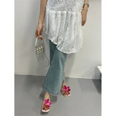 2025 Summer European and American New Fashion High-Heeled Sandals Thong Sexy Elegant Women&