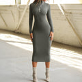 Sexy elegantes Hüftkleid für Damen, Langarm, Herbst/Winter