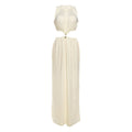Fall Women Clothing Sexy Waist Hollow Out Cutout out Maxi Dress round Neck Sleeveless Solid Color Dress