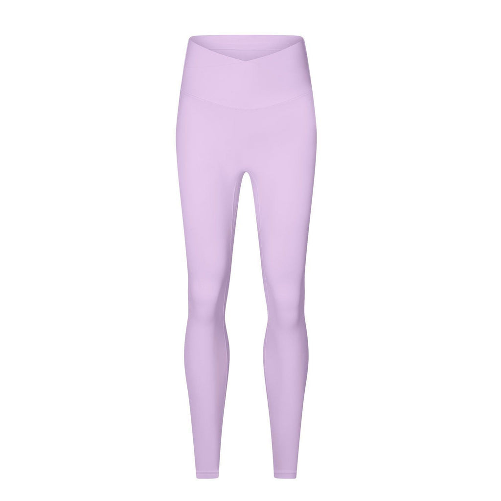 Nahtlose Unterwäsche ohne Tragegefühl Einteilige Yoga-Hose Formgebend Nude-Feel Gesäßtasche Peach-Po Hochtaillierte Skinny Trainingshose