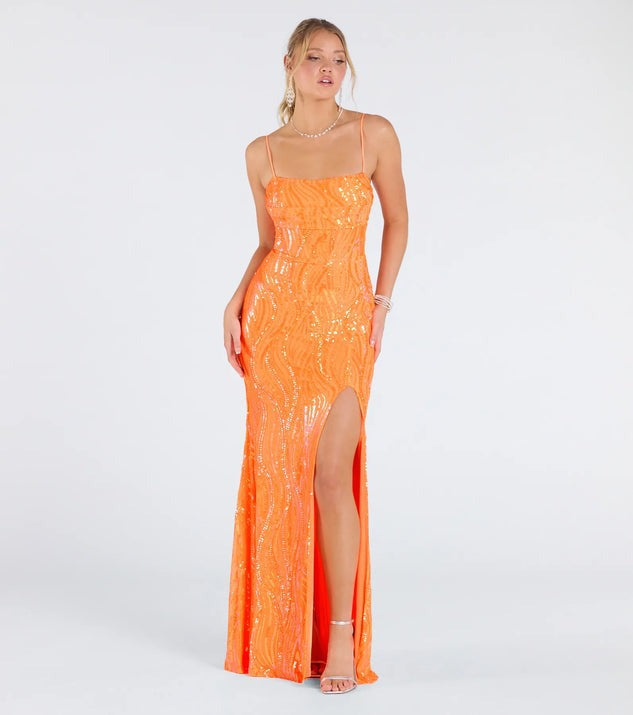 Kleid Sexy Trägerlos Rückenausschnitt Hoher Schlitz Pailletten Society-Kleid