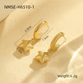 Minimal Art Niche Normcore Bag Earrings Women Fashionable Personalized High Grade Earrings Stainless Steel Earrings